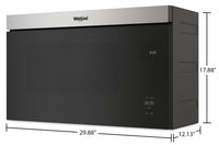 Whirlpool 1.1 Cu. Ft. Flush-Mount Over-the-Range Microwave - YWMMF5930PZ | Four à micro-ondes à hotte intégrée Whirlpool de 1,1 pi³ à installation affleurée - YWMMF5930PZ | YWMMF59Z