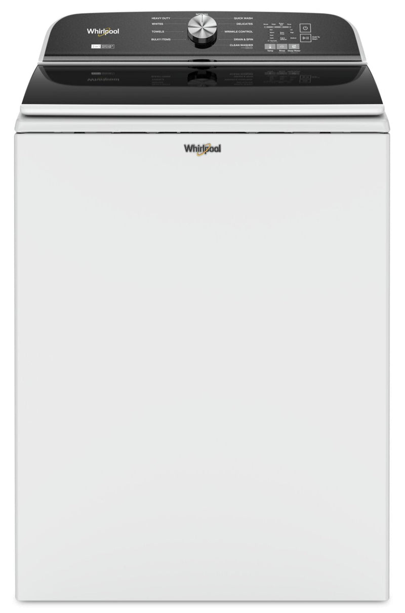 Whirlpool 6.1 Cu. Ft. Top-Load Washer with Removable Agitator - WTW6157PW | Laveuse Whirlpool à chargement par le haut de 6,1 pi3 avec agitateur amovible - WTW6157PW | WTW6157W
