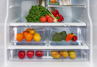 GE 33" 17.5 Cu Ft. French-Door Counter-Depth Refrigerator – Stainless Steel - PYE18HYRCFS | Réfrigérateur GE de 17,5 pi³ et de 33 po de profondeur comptoir à portes françaises - acier inoxydable - PYE18HYRCFS