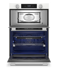KitchenAid 30" Smart Electric Combo Wall Oven - White - KOEC730SWH | Four mural combiné intelligent électrique KitchenAid de 30 po - blanc - KOEC730SWH