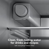 Kitchenaid 29 Cu. Ft. French Door Refrigerator – Juniper - KRMF436SJP | Réfrigérateur KitchenAid de 29 pi3 à portes françaises - genièvre - KRMF436SJP