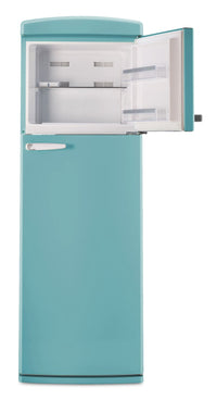Unique Classic Retro 24" 11 Cu Ft. Top Freezer Refrigerator – Ocean Mist Turquoise - UNQ-310L T TM | Réfrigérateur Classic Rétro d’Unique de 24 po et de 11 pi3 à congélateur supérieur - turquoise brume marine - UNQ-310L T TM