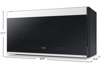 Samsung Bespoke 2.1 Cu. Ft. Over-the-Range Microwave with SmartThings Cooking - ME21DB650012AC  | Four à micro-ondes à hotte intégrée Bespoke Samsung de 2,1 pi³ avec SmartThings Cooking - ME21DB650012AC  | ME21DB6W