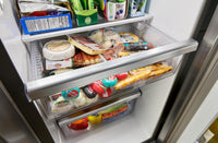 Whirlpool 36" 21 Cu. Ft. Side-by-Side Refrigerator - Fingerprint-Resistant Stainless - WRSC6536RZ | Réfrigérateur Whirlpool de 21 pi³ et de 36 po à compartiments juxtaposés - acier inoxydable résistant aux traces de doigts - WRSC6536RZ