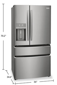 Frigidaire Gallery 26.3 Cu. Ft. 4-Door French-Door Refrigerator - GRMS2773AF | Réfrigérateur 4 portes Frigidaire Gallery de 26,3 pi3 à portes françaises - GRMS2773AF | GRMS277F