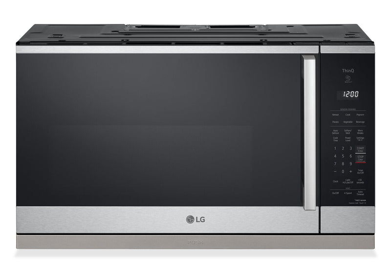 LG 2.1 Cu. Ft. Smart Over-the-Range Microwave with EasyClean® - MVEL2125X | Four à micro-ondes à hotte intégrée intelligent LG de 2,1 pi3 avec EasyCleanMD - MVEL2125X