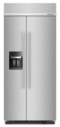 KitchenAid 20.8 Cu. Ft. Built-In Side-by-Side Refrigerator - KBSD706MPS | Réfrigérateur encastré KitchenAid de 20,8 pi³ à compartiments juxtaposés - KBSD706MPS | KBSD706S