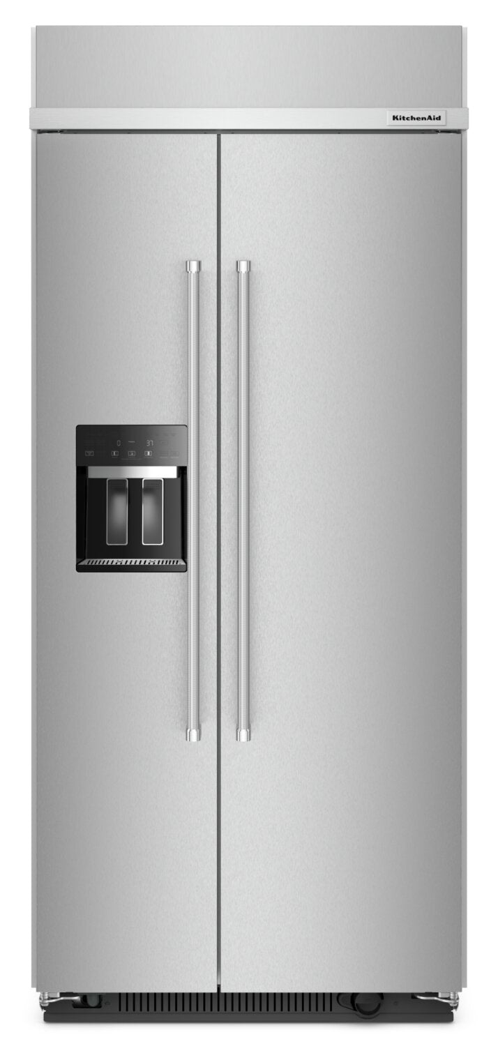 KitchenAid 20.8 Cu. Ft. Built-In Side-by-Side Refrigerator - KBSD706MPS | Réfrigérateur encastré KitchenAid de 20,8 pi³ à compartiments juxtaposés - KBSD706MPS | KBSD706S