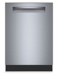 Bosch 500 Series 24” 44 dBA Built-In Dishwasher - Anti-Fingerprint Brushed Steel - SHP65DM5N | Lave-vaisselle encastré Bosch de série 500 de 24 po de 44 dBA - acier brossé résistant aux traces de doigts - SHP65DM5N