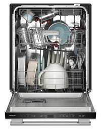 KitchenAid 24" 44 dBA Dishwasher with 360° Max Jets™ Third Rack -PrintShield Stainless Steel - KDTS424SPS  | Lave-vaisselle KitchenAid de 24 po et de 44 dBA avec troisième panier 360° Max JetsMC - acier inoxydable PrintShieldMC - KDTS424SPS