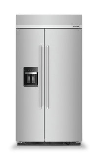 KitchenAid 25.1 Cu. Ft. Built-In Side-by-Side Refrigerator - KBSD702MSS | Réfrigérateur encastré KitchenAid de 25,1 pi³ à compartiments juxtaposés - KBSD702MSS | KBSD72SS