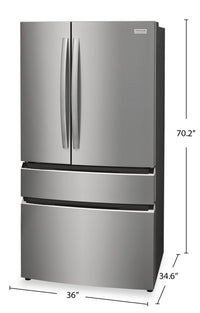 Frigidaire Gallery 27.2 Cu. Ft. 4-Door French-Door Refrigerator - GRMN2872AF | Réfrigérateur 4 portes Frigidaire Gallery de 27,2 pi3 à portes françaises - GRMN2872AF | GRMN287F