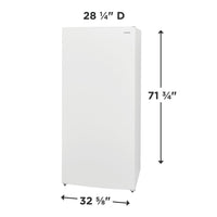 Frigidaire 20 Cu. Ft. Upright Freezer – White - FRUF2020AW | Congélateur vertical Frigidaire de 20 pi<sup>3</sup> - blanc - FRUF2020AW
