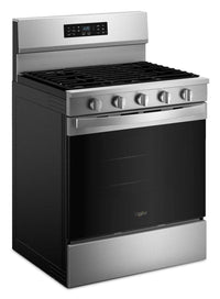 Whirlpool 5.0 Cu. Ft. Gas Range with Air Cooking – Fingerprint Resistant Stainless Steel - WFGS5730SZ | Cuisinière à gaz Whirlpool de 5,0 pi3 avec cuisson à air – acier inoxydable résistant aux traces de doigts - WFGS5730SZ