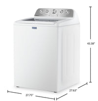 Maytag 5.5 Cu Ft. Top Load Impeller Washer with Pet Pro Option - White - MTW5600RW	 | Laveuse Maytag à chargement par le haut de 5,5 pi3 avec turbine et option Animal Pet Pro - blanche - MTW5600RW