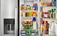 Whirlpool 36" 21 Cu. Ft. Side-by-Side Refrigerator - Black - WRSC5536RB | Réfrigérateur Whirlpool de 21 pi³ et de 36 po à compartiments juxtaposés - noir - WRSC5536RB