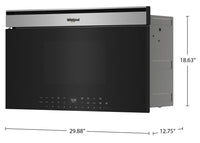 Whirlpool 1.1 Cu. Ft. Built-In Microwave with Air Fry - Fingerprint Resistant Stainless Steel -YWMBT7030SZ | Four à micro-ondes encastré Whirlpool de 1,1 pi³ avec friture à air - acier inoxydable résistant aux traces de doigts - YWMBT7030SZ
