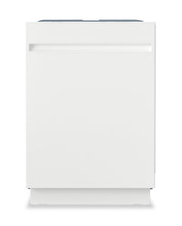 GE 24” 50 dBA Top Control Dishwasher with Auto Open Dry - White – GBT500SGVWW | Lave-vaisselle GE de 24 po et de 50 dBA avec commandes sur le dessus et séchage - blanc - GBT500SGVWW