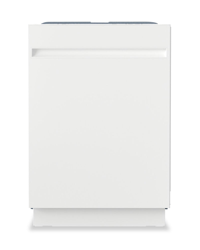 GE 24” 50 dBA Top Control Dishwasher with Auto Open Dry - White – GBT500SGVWW | Lave-vaisselle GE de 24 po et de 50 dBA avec commandes sur le dessus et séchage - blanc - GBT500SGVWW