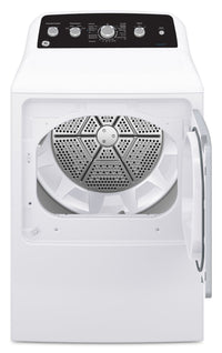 GE 4.9 Cu. Ft. Top Load Washer and 7.2 Cu. Ft. Gas Dryer with SaniFresh | Laveuse à chargement par le haut 4,9 pi3 et sécheuse à gaz 7,2 pi3 de GE avec cycle SaniFresh