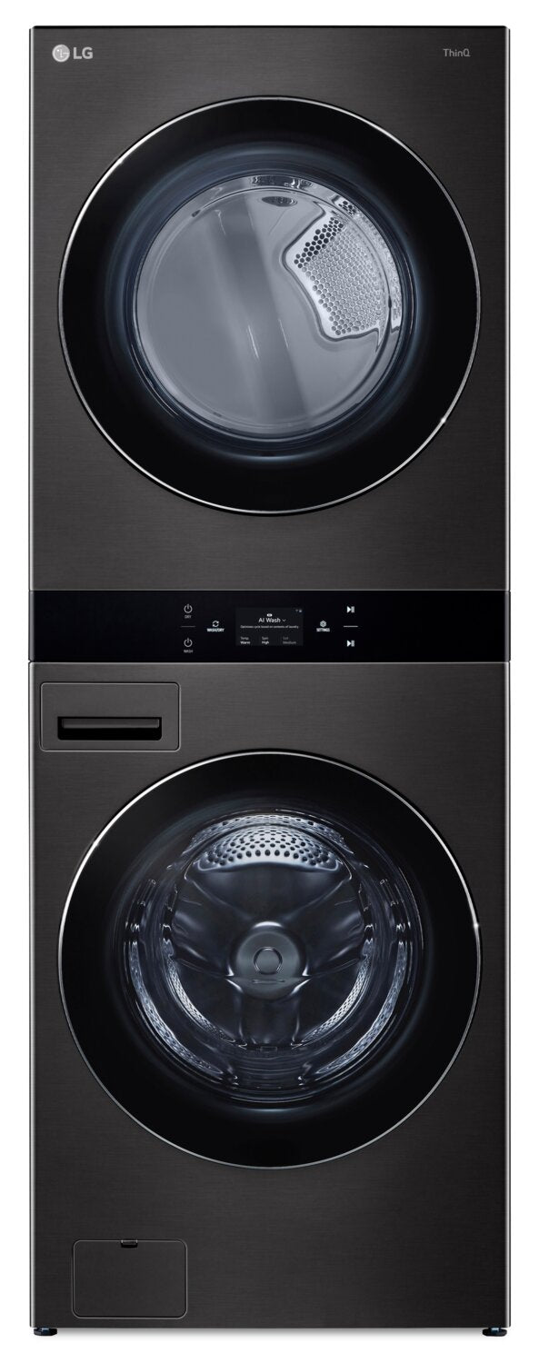 LG WashTower™ with 5 Cu. Ft. Washer and 7.4 Cu. Ft. Electric Dryer - WKEX300HBA  | Tour de lavage WashTowerMC de LG avec laveuse 5 pi³ et sécheuse électrique 7,4 pi³ - WKEX300HBA | WKEX300H
