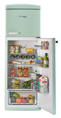 Unique Classic Retro 24" 11 Cu Ft. Top Freezer Refrigerator – Summer Mint Green - UNQ-310L LG TM | Réfrigérateur Classic Rétro d’Unique de 24 po et de 11 pi3 à congélateur supérieur - vert menthe estival - UNQ-310L LG TM