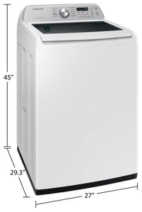 Samsung 5.3 Cu. Ft. Smart Top-Load Washer with ActiveWave™ Agitator - WA46CG3505AWA4 | Laveuse intelligente Samsung à chargement par le haut de 5,3 pi3 avec agitateur ActiveWaveMC - WA46CG3505AWA4 | WA46CGAW
