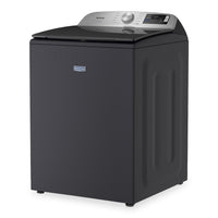 Maytag 6.0 Cu. Ft. Smart Top-Load Washer and 7.4 Cu. Ft. Electric Dryer - Midnight Steel | Laveuse intelligente à chargement par le haut de 6,0 pi³ et sécheuse électrique de 7,4 pi³ de Maytag - acier minuit