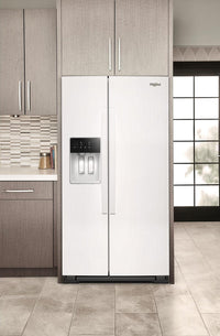 Whirlpool 36" 28.7 Cu. Ft. Side-by-Side Refrigerator - White - WRSF5536RW | Réfrigérateur Whirlpool de 28,7 pi³ et de 36 po à compartiments juxtaposés - blanc - WRSF5536RW