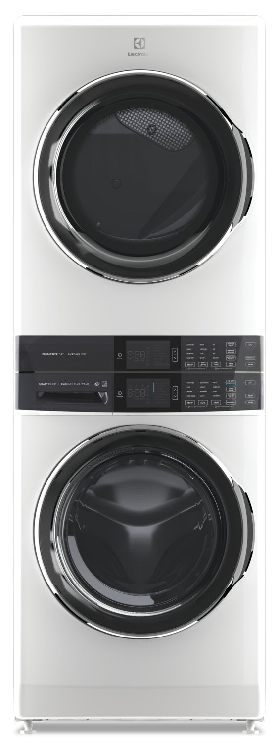 Electrolux Laundry Tower™ with 5.2 Cu. Ft. Washer and 8 Cu. Ft. Electric Dryer - ELTE760CAW | Tour de buanderie Laundry TowerMC Electrolux avec laveuse 5,2 pi³ et sécheuse électrique 8 pi³ - ELTE760CAW | ELTE760W