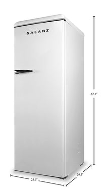 Galanz 11 Cu. Ft. Retro Convertible Upright Freezer - GLF11UWEG16 | Congélateur vertical convertible Galanz rétro de 11 pi3 - GLF11UWEG16 | GLF11G16