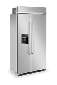 KitchenAid 25.1 Cu. Ft. Built-In Side-by-Side Refrigerator - KBSD702MSS | Réfrigérateur encastré KitchenAid de 25,1 pi³ à compartiments juxtaposés - KBSD702MSS | KBSD72SS