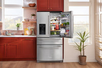 KitchenAid 26 Cu. Ft. 4-Door Refrigerator with FreshChill™ Drawer - KRMF536RPS | Réfrigérateur 4 portes KitchenAid de 26 pi³ avec tiroir FreshChillMC - KRMF536RPS | KRMF53PS