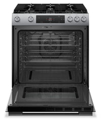 Bosch 30" 5.8 Cu. Ft. 100 Series Gas Range with Rapid Preheat and Air Fry - Stainless Steel - HGF1050MUC | Cuisinière à gaz Bosch série 100 de 5,8 pi3 et de 30 po avec préchauffage rapide et friture à air - acier inoxydable - HGF1050MUC | HGF105MC