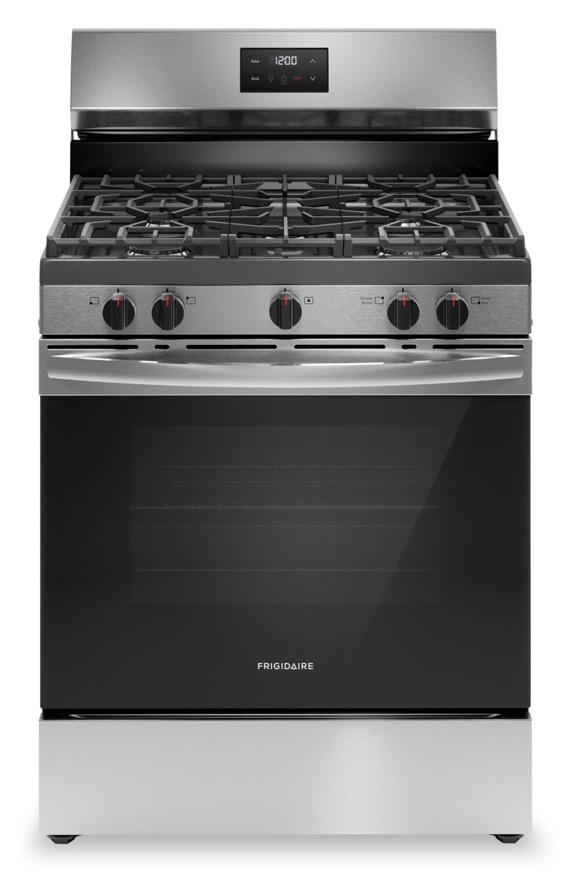 Frigidaire 5.1 Cu. Ft. Gas Range with Quick Boil Burner - FCRG3052BS | Cuisinière à gaz Frigidaire de 5,1 pi3 avec brûleur à ébullition rapide - FCRG3052BS | FCRG30SS
