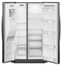 Whirlpool 36" 21 Cu. Ft. Side-by-Side Refrigerator - Black Stainless - WRSC5536RV | Réfrigérateur Whirlpool de 21 pi³ et de 36 po à compartiments juxtaposés - acier inoxydable noir - WRSC5536RV