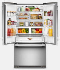 KitchenAid 36" 22 Cu. Ft. French Door Refrigerator - PrintShield Stainless Steel - KRFC136TPS | Réfrigérateur KitchenAid de 22 pi³ à portes françaises - acier inoxydable PrintShieldMC - KRFC136TPS