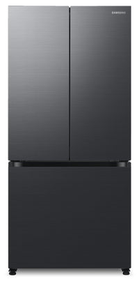 Samsung 33" 17.5 Cu. Ft. Counter-Depth French-Door Refrigerator - Black Caviar Matt - RF18A5101MT/AA | Réfrigérateur Samsung de 17,5 pi³ et de 33 po à portes françaises de profondeur Comptoir - noir caviar matté - RF18A5101MT/AA