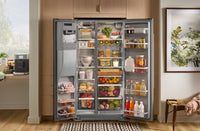 KitchenAid 36" 21 Cu. Ft. Counter-Depth Refrigerator – Fingerprint Resistant Stainless Steel - KRSC536RPS | Réfrigérateur KitchenAid de 21 pi3 et de 36 po de profondeur comptoir  - acier inoxydable résistant aux traces de doigts - KRSC536RPS
