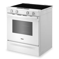 Whirlpool 30" 5.3 Cu. Ft. Electric Range with Air Cooking – White - YWSES5030SW | Cuisinière électrique Whirlpool de 5,3 pi³ et de 30 po avec cuisson à air - blanche - YWSES5030SW