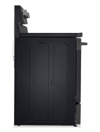 LG 6.3 Cu. Ft. Smart Electric Range with Air Fry - Black Stainless Steel - LREN6323ZE | Cuisinière intelligente électrique LG de 6,3 pi³ avec friture à air - acier inoxydable noir - LREN6323ZE