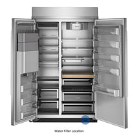 Kitchenaid 48" 29.4 Cu. Ft. Built-In Side-by-Side Refrigerator – Stainless Steel - KBSD748SPS | Réfrigérateur encastré KitchenAid de 29,4 pi3 et de 48 po à compartiments juxtaposés - acier inoxydable - KBSD748SPS