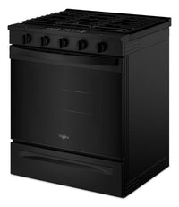 Whirlpool 30" 5 Cu. Ft. Gas Range with Air Cooking - Black - WSGS5030SB | Cuisinière à gaz Whirlpool de 5 pi³ et de 30 po avec cuisson à air - noire - WSGS5030SB