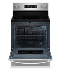 Whirlpool 5.3 Cu. Ft. Electric Range with Air Cooking - Fingerprint Resistant Stainless Steel - YWFES4530SZ | Cuisinière électrique Whirlpool de 5,3 pi3 avec cuisson à air - acier inoxydable résistant aux traces de doigts - YWFES4530SZ
