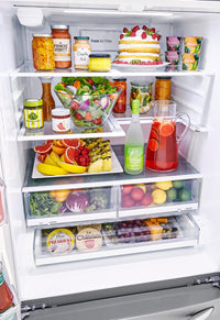 LG 24 Cu. Ft. Smart InstaView® French-Door Refrigerator with Craft Ice™ - LRFVS2503S  | Réfrigérateur intelligent LG de 24 pi³ à portes françaises à hublot InstaViewMD avec Craft IceMC - LRFVS2503S  | LRFVS25S