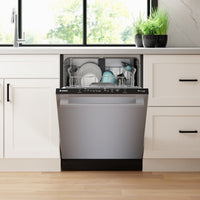 Bosch 24" 48 dBA 100 Series Smart Top-Control Dishwasher - Stainless Steel | Lave-vaisselle intelligent Bosch de série 100 de 48 dBA et de 24 po avec commandes sur le dessus - acier inoxydable