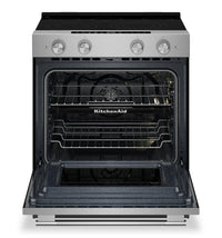 KitchenAid 30" 5.3 Cu. Ft. Electric Range – Fingerprint Resistant Stainless Steel - YKSES530SPS | Cuisinière électrique KitchenAid de 5,3 pi³ et de 30 po - acier inoxydable résistant aux traces de doigts - YKSES530SPS