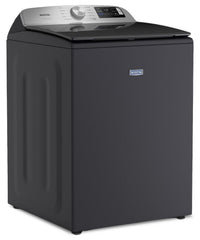 Maytag 6.0 Cu. Ft. Smart Top-Load Washer and 7.4 Cu. Ft. Gas Dryer – Midnight Steel  | Laveuse intelligente à chargement par le haut de 6,0 pi3 et sécheuse à gaz de 7,4 pi3 de Maytag - acier minuit
