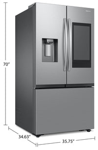 Samsung 30 Cu. Ft. French-Door Refrigerator with Family Hub™ - RF32CG5900SRAC | Réfrigérateur Samsung de 30 pi³ à portes françaises avec portail Family HubMC – RF32CG5900SRAC/AC | RF32C59S