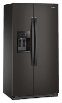 Whirlpool 36" 21 Cu. Ft. Side-by-Side Refrigerator - Black Stainless - WRSC5536RV | Réfrigérateur Whirlpool de 21 pi³ et de 36 po à compartiments juxtaposés - acier inoxydable noir - WRSC5536RV